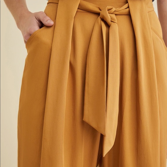 NWT Amour Vert Anissa Tencel Twill pants. XS, color: spice - Picture 2 of 6